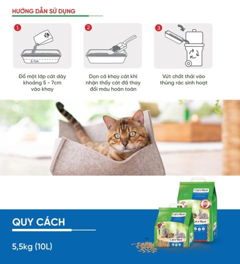 Cát vệ sinh cho thú cưng Cat's Best Universal