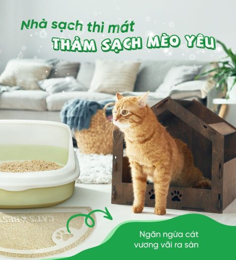 Thảm vệ sinh Cat's Best Cat Litter anti-tracking mat