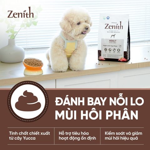 Thức ăn hạt mềm Zenith Thịt gà & bò cho chó trưởng thành