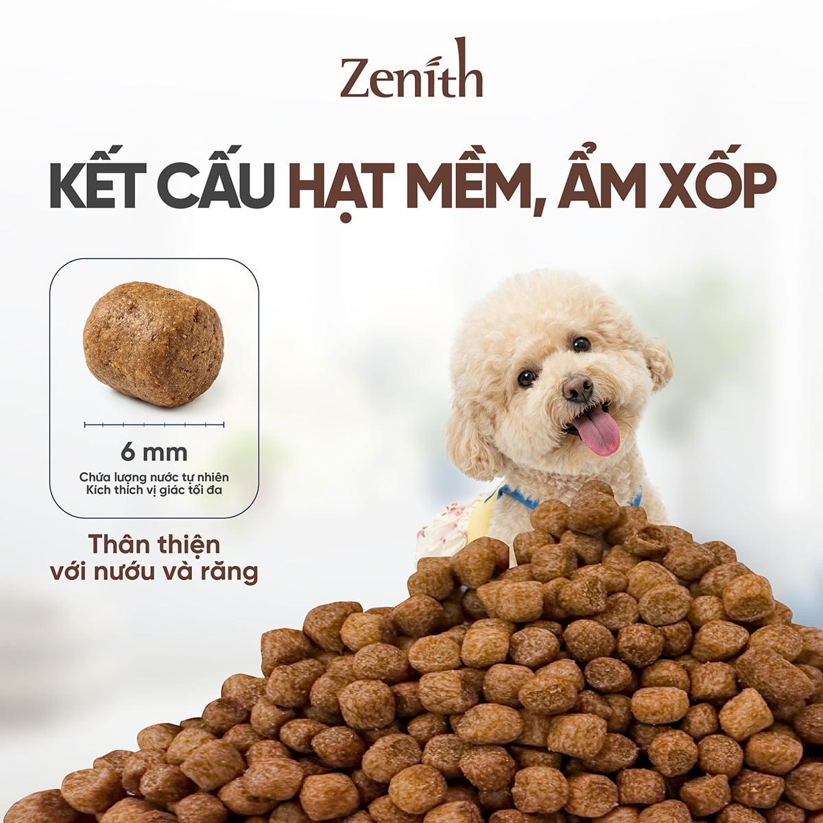 Thức ăn hạt mềm Zenith Thịt gà & bò cho chó trưởng thành