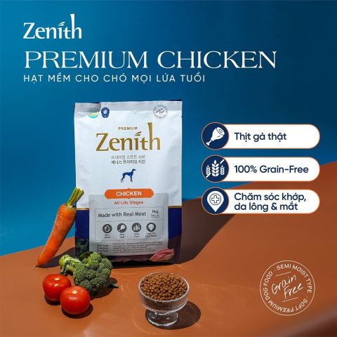 Thức ăn hạt mềm Zenith Thịt gà cho chó mọi lứa tuổi